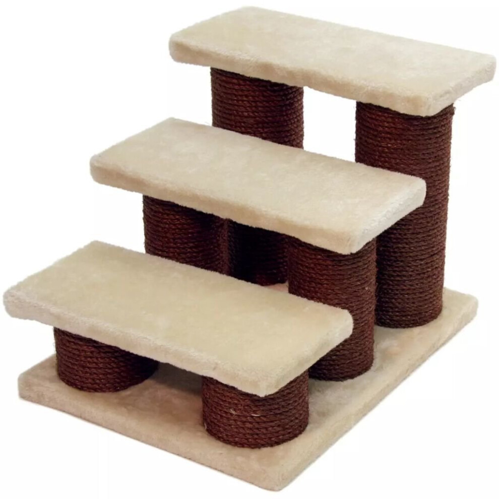 Vidaxl Kerbl Pet Dog Puppy Steps Stairs Transport Travel Ramp Easy Climb 82410 Brown