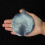 (Silver) Bauble Window Clings with Glitter Pattern & String 2