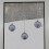 (Silver) Bauble Window Clings with Glitter Pattern & String 5