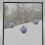 (Silver) Bauble Window Clings with Glitter Pattern & String 6