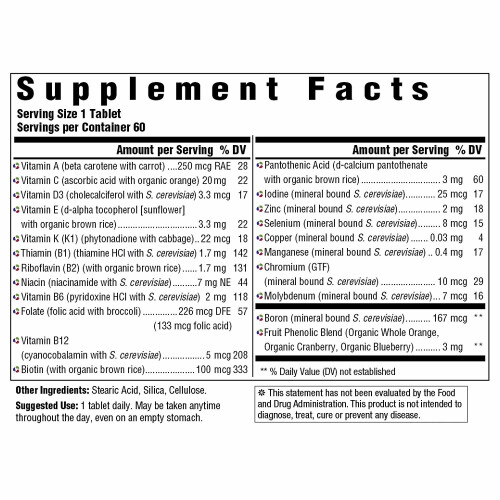 MegaFood, Kinder-Ein-Täglicher Multivitamin, 60 Tabletten 1