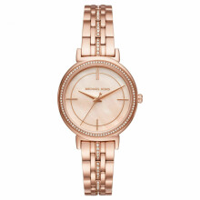 Michael Kors Cinthia MOP Dial Rose Crystal Pave Ladies Watch MK3643