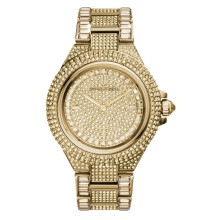 Montre Femme Michael Kors Camille Gold Cristal Pavé MK5720 - cadran doré pavé et boîtier élégant