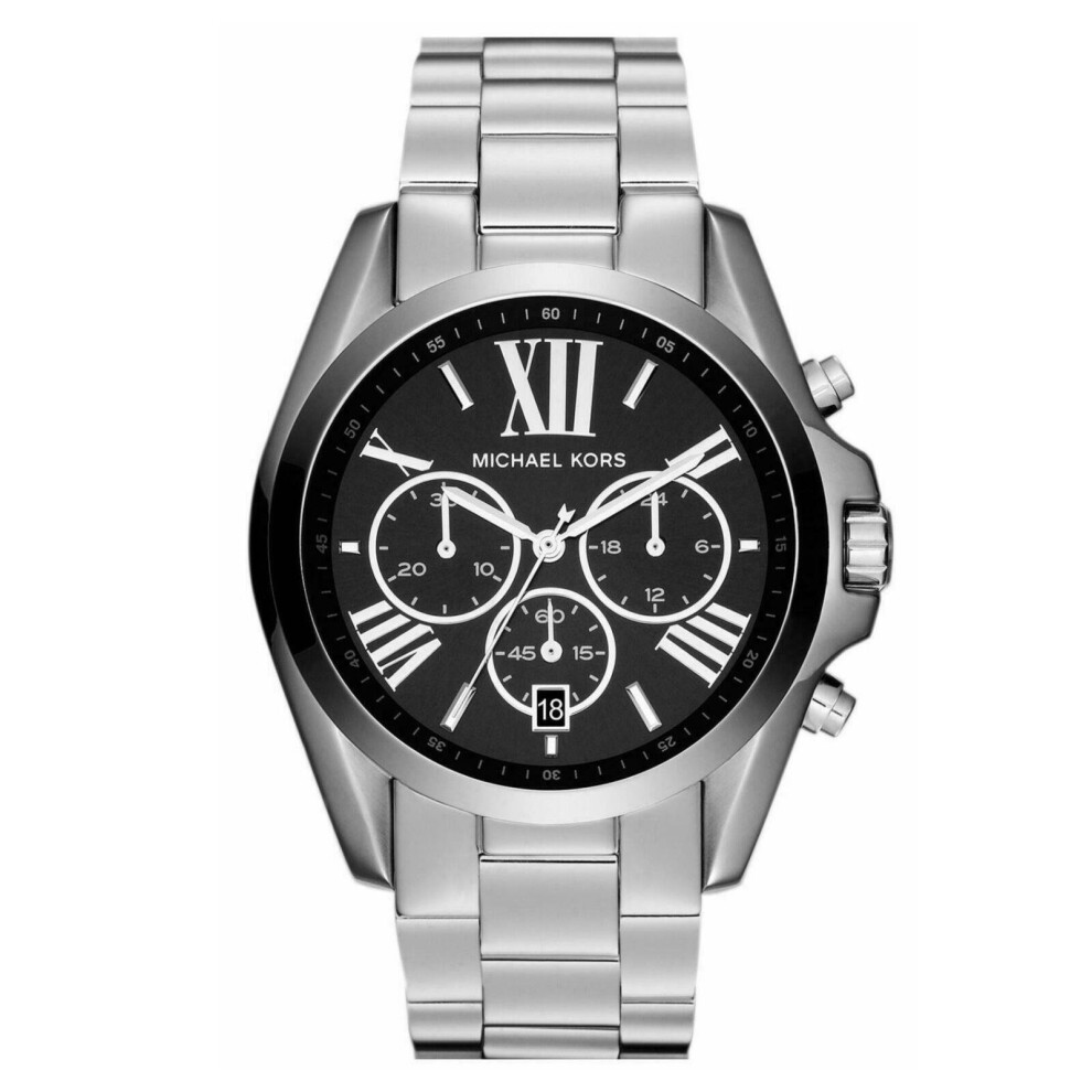 Michael Kors Bradshaw Black Chronograph Dial Ladies Watch Mk5705 Black,Silver