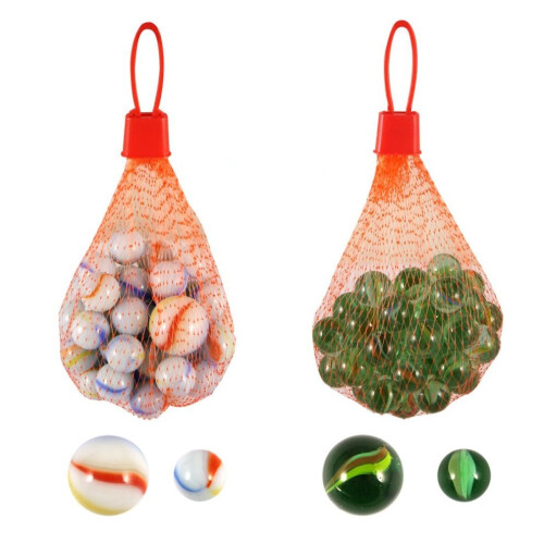 Net Of 50 Glass Marbles | Small Glass Marbles