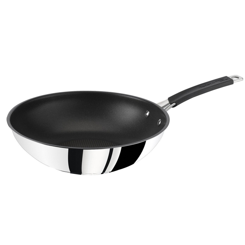 Tefal 28cm Jamie Oliver Stainless Steel Non-stick Stir Frying Pan Wok Cookware