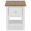 VidaXL vidaXL Solid Oak Wood Nightstand Bedroom Bedside Cabinet Side Table Stand 3