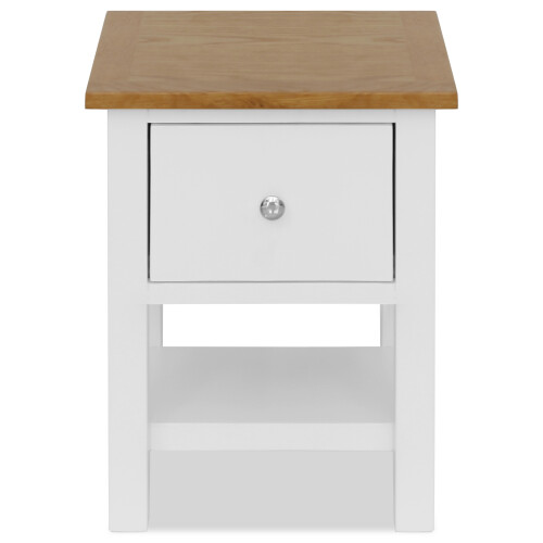VidaXL vidaXL Solid Oak Wood Nightstand Bedroom Bedside Cabinet Side Table Stand 2
