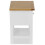 VidaXL vidaXL Solid Oak Wood Nightstand Bedroom Bedside Cabinet Side Table Stand 4