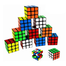 The Magic Toy Shop Set of 12 Puzzle Cubes Brain Teasers Speed Cube Party Bag Fillers Adults Kids