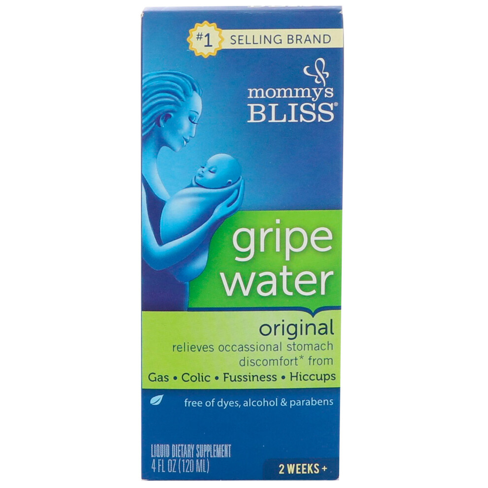 Mommy's Bliss, Gripe Water, Original, 4 fl oz (120 ml)-image-OPC-P58PHR7-NEW