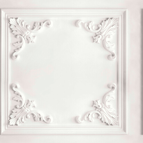 Arthouse 3D Decorative Panelled Flourish Design Square Panels Wallpaper 942500