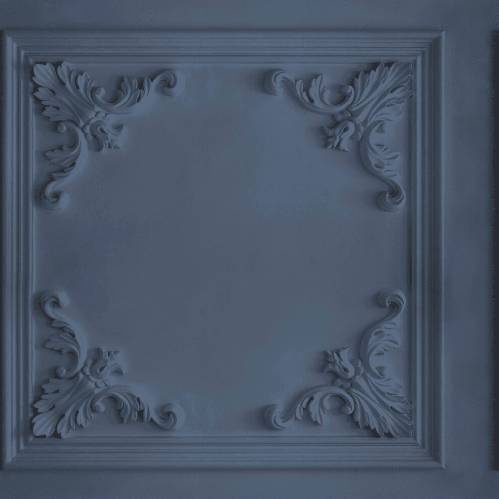3D Decorative Panelled Flourish Design Square Panels Wallpaper 942503