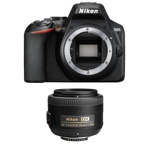 Nikon NIKON D3500 Μαύρο + AF-S 35MM F1.8G DX