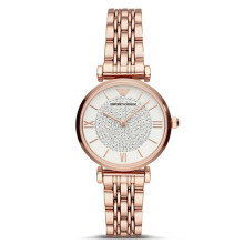 Emporio Armani Diamant-Akzent Edelstahl Damenarmbanduhr AR11244