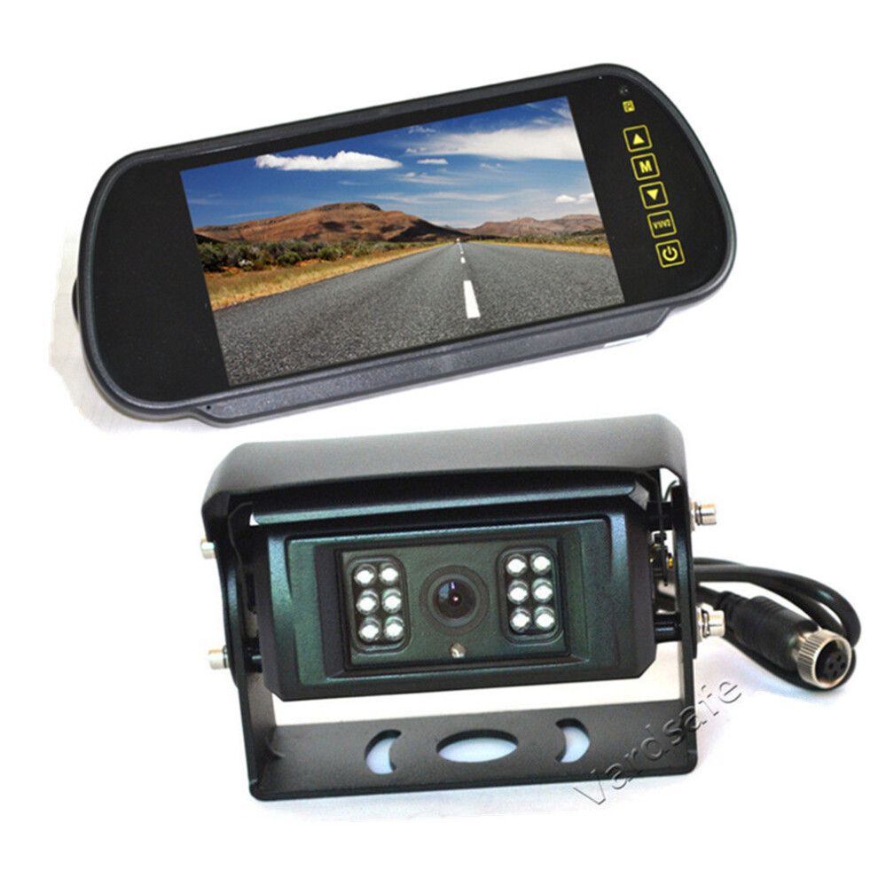 Vardsafe Motorized Shutter Rear View Backup Camera +7 '' Mirror Monitor For Rv Truck Bus 8414791745910