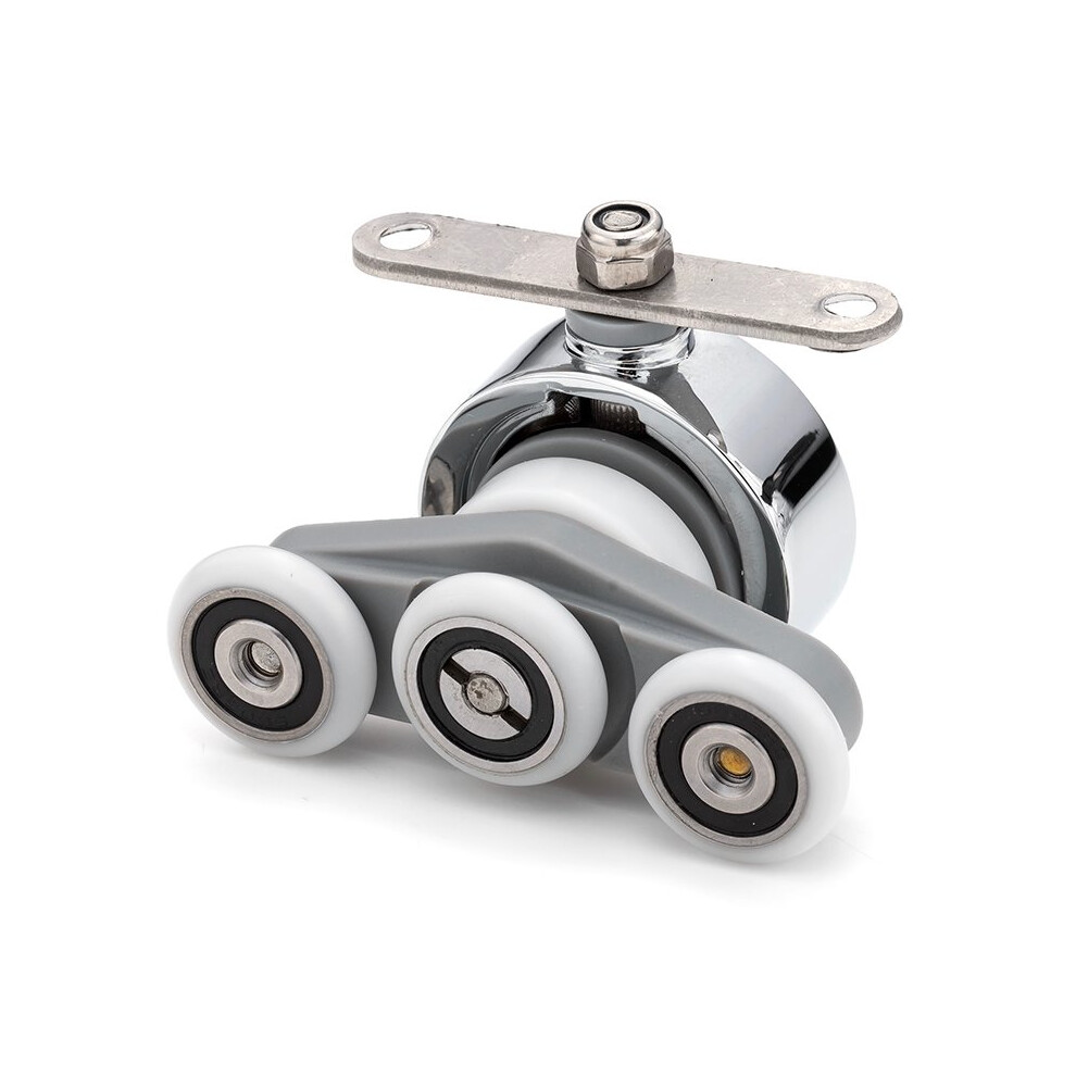 1 X Shower Door Roller/ Runners/ 18Mm Wheels Diameter Triple Wheels Kh9 5060363619795