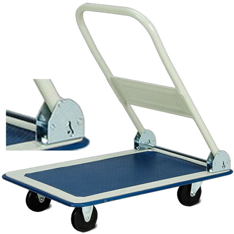 150Kg Heavy Duty Folding Trolley Cart Platform Flat Barrow Sack