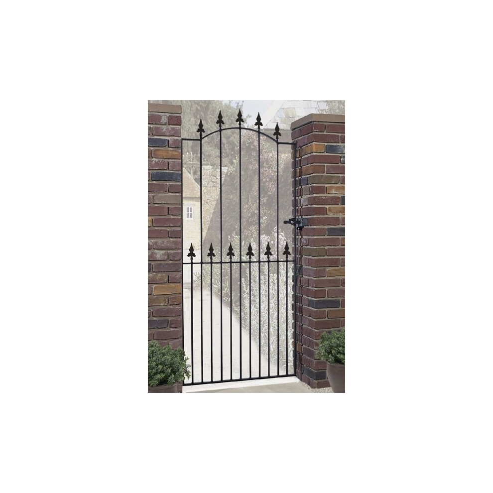 (1220mm GAP X 1980mm High) Saxon Spear Top Tall Garden Gates Galvanised Metal