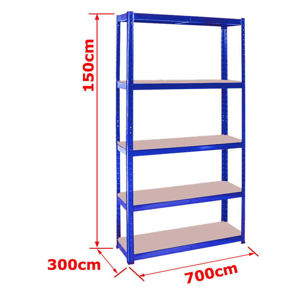 Metal Shelving Industrial Boltless Racking Garage Heavy Duty Shelf Bay