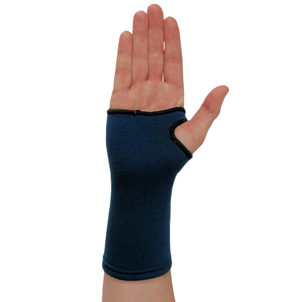 (Navy, Medium) Medical Grade Elastic Compression Wrist Support