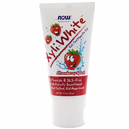 NOW Foods Now Foods Solutions, Kids Toothpaste Gel, Strawberry Splash, 85g