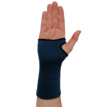 (Navy, Large) Medical Grade Elastic Compression Wrist Support