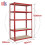 Red Storage Shelving Unit Heavy Duty 5 Tier Shelf Steel Racking 1