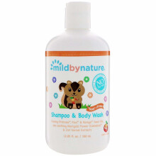 Mild By Nature, Shampooing et Gel Douche pour Bébé Sans Larmes, Pêche, 12,85 fl oz (380 ml)