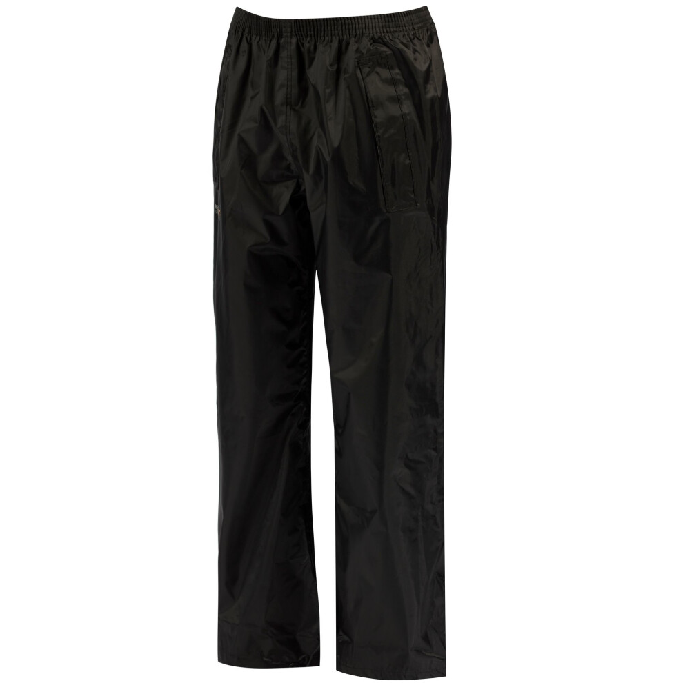 (13 Years, Black) Regatta Great Outdoors Unisex Stormbreak Waterproof Over Trousers