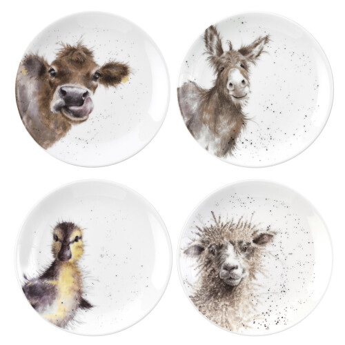 Wrendale Wrendale Designs Set of 4 Coupe Appetiser Plates