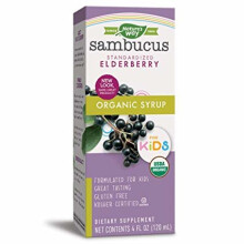 Nature's Way, Sambucus Děti, Imunitní sirup Jeřabina s Propolisem & Echinaceou, Věk 2+, 4 fl oz (120 ml)