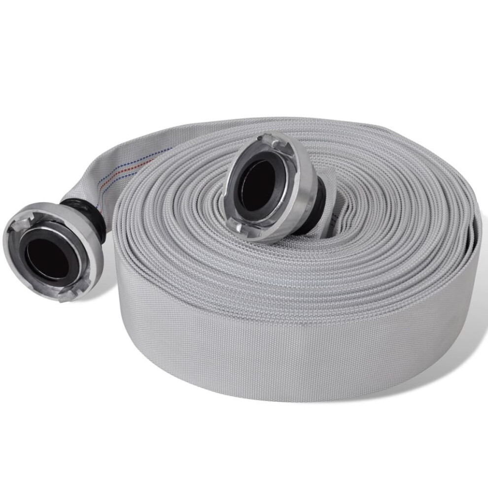 vidaXL Fire Hose Flat Hose 20m with C-Storz Couplings Water Pump Tubing Line