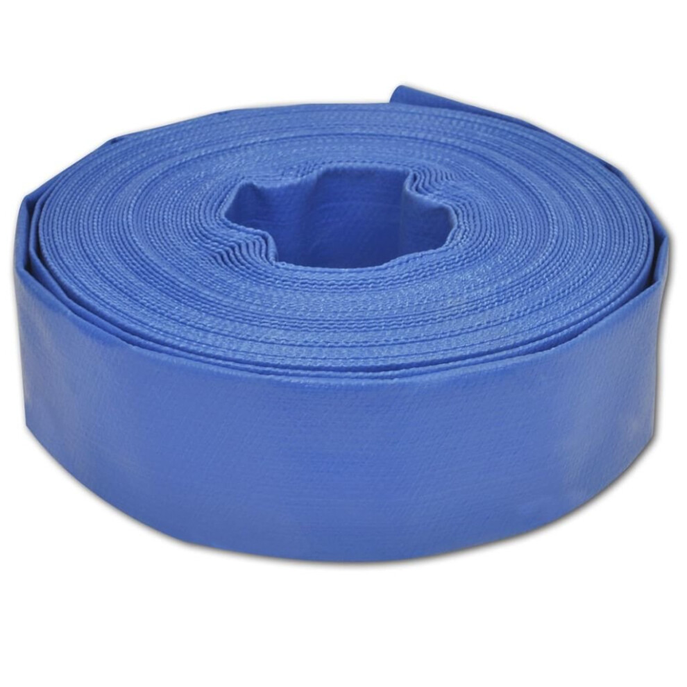 vidaXL Flat Hose 25m 2" PVC Water Delivery Discharge Pipe Pump Tubing Tool