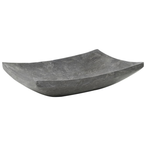 VidaXL vidaXL Waschbecken 50x35x12 cm Marmor Schwarz 1