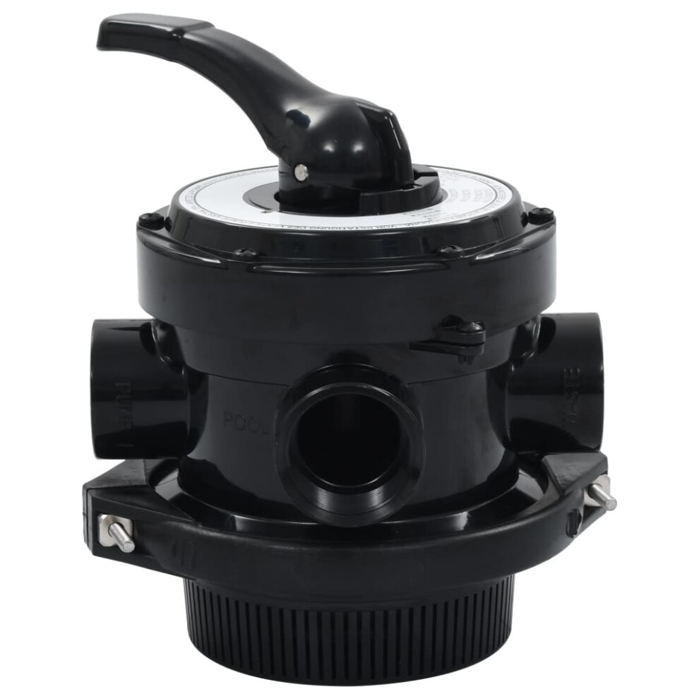 vidaXL Multiport Valve for Sand Filter ABS 1.5" 4-way Pool Pipe Fitting Tool