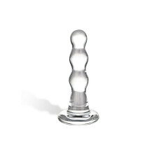 Triple Play Beaded Glass Butt Plug Glas 62791