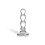 Triple Play Beaded Glass Butt Plug Glas 62791 1