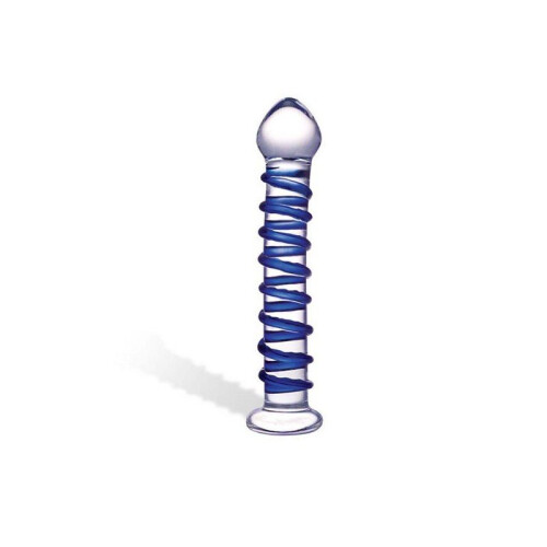 Blue Spiral Glass Dildo Glas 63392