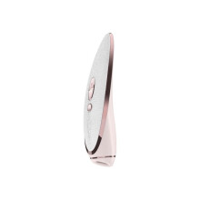 Stimulator - Satisfyer - Luxury Ready-to-Wear - 11 Saugmodi - Weißes Leder - Roségold Metall