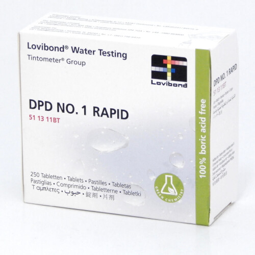 Lovibond DPD No1 Rapid Dissolve Tablets. 250 tablets