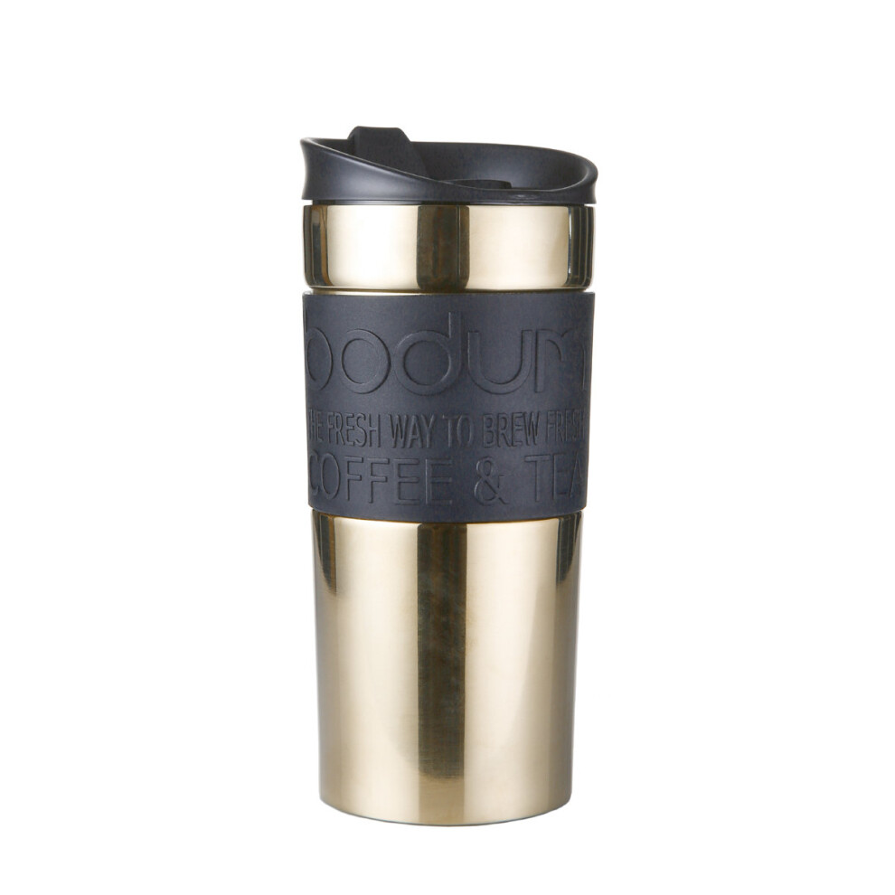 Bodum Stainless Steel Travel Mug, Gold