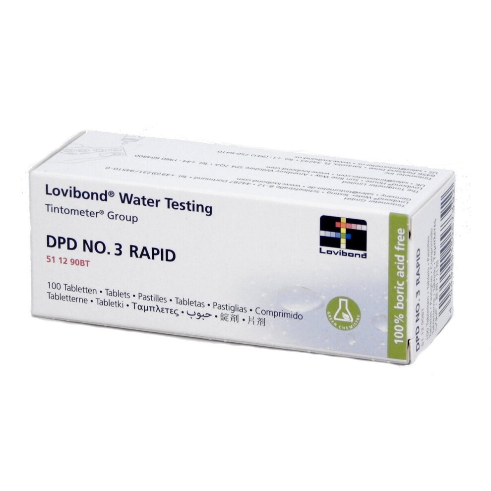 Lovibond DPD No 3 Rapid Dissolve Tablets-100