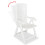 VidaXL vidaXL 2x Reclining Garden Chairs 60x61x108cm Plastic White Foldable Seat 2