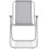VidaXL vidaXL Outdoor Dining Set 8 Piece Textilene Grey Garden Table Chairs Umbrella 10