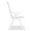 VidaXL vidaXL 2x Reclining Garden Chairs 60x61x108cm Plastic White Foldable Seat 4
