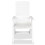 VidaXL vidaXL 2x Reclining Garden Chairs 60x61x108cm Plastic White Foldable Seat 5