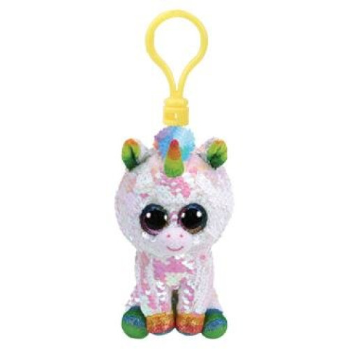 Ty TY Flippable Sequin Key Clip Pixie the Unicorn