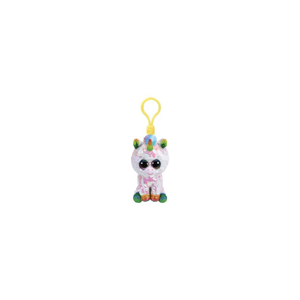 Ty Flippable Sequin Key Clip Pixie The Unicorn