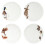 Wrendale Wrendale Designs Set of 4 Coupe Dinner Plates 1